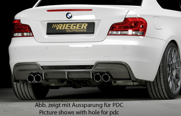 M-Paket Heckschürze ohne Heckeinsatz für BMW 1er E82, E88 (182 / 1C) Cabrio 10.07-
