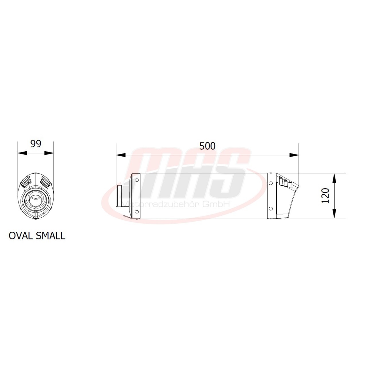 Mivv Oval Honda XL 125 Varadero