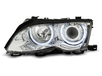 Scheinwerfer Angel Eyes CCFL chrom passend für BMW E46 09.01-03.05 Scheinwerfer Angel Eyes CCFL chrom passend für BMW E46 09.01-03.05