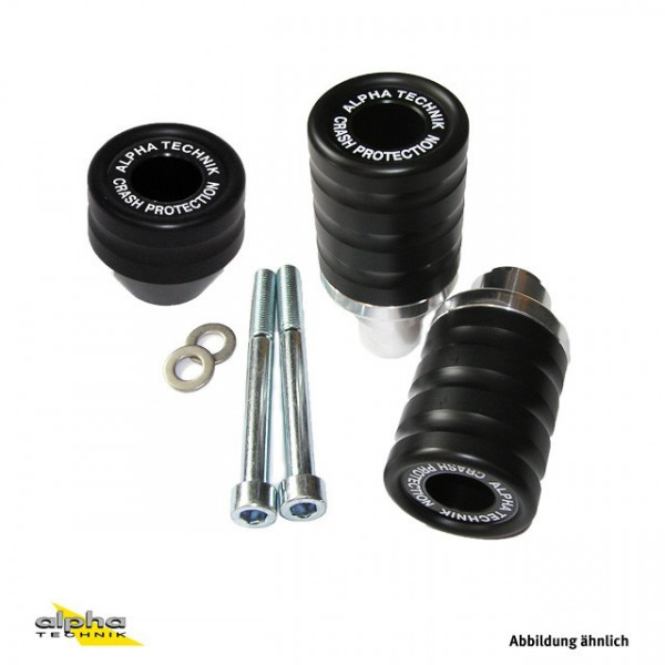 Sturzpad-Kit für Kawasaki ZRX1200 2001-08 schwarz
