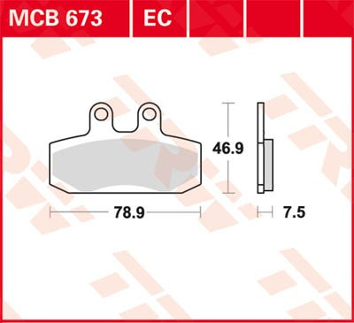 Scheibenbremsbeläge MCB673