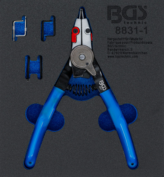 BGS Sprengringzange 180 mm mit auswechselbaren Spitzen