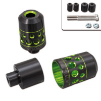 Daytona Lenkergewichte Hollow grün eloxiert passend für 14–19 mm Lenker Daytona Lenkergewichte Hollow grün eloxiert passend für 14–19 mm Lenker