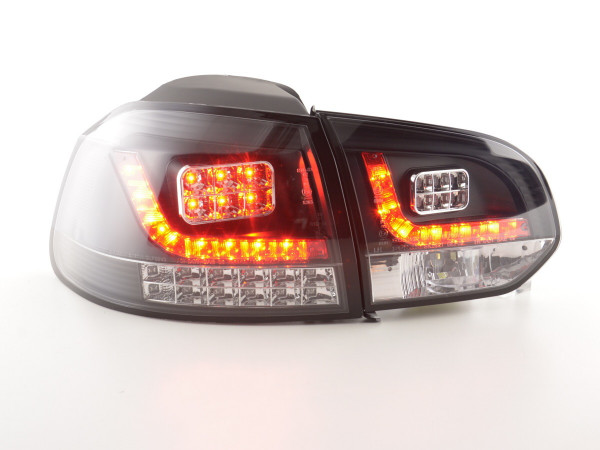 LED Rückleuchten Set VW Golf 6 Typ 1K 2008-2012 schwarz mit Led Blinker für Rechtslenker