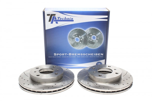 TA Technix Sport Bremsscheiben Satz Vorderachse passend für Nissan 200SX / Almera / Primera