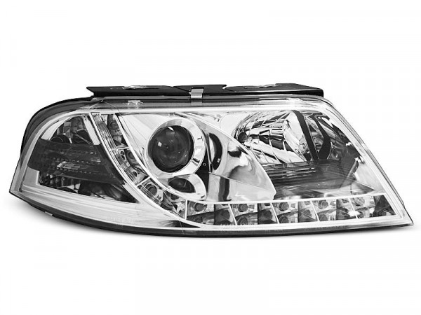 Scheinwerfer True DRL chrom passend für VW Passat 3BG