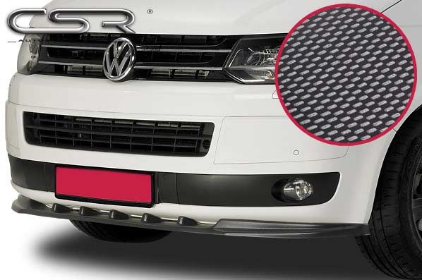 Cup-Spoilerlippe Carbon Look mit ABE für VW T5 Multivan Facelift CSL006-C