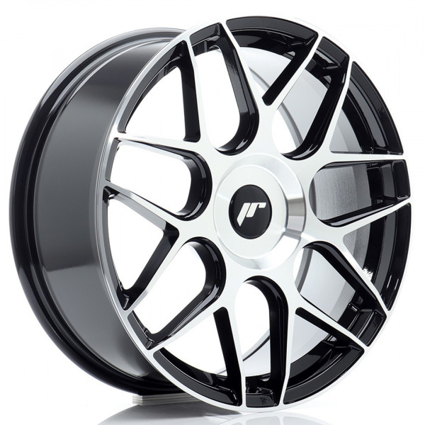 JR Wheels JR18 18x7,5 ET20-40 Blank Glossy Black