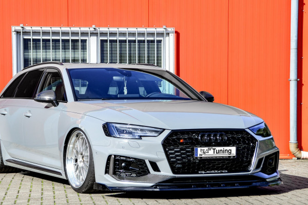 Cup Frontspoilerlippe mit Wing für Audi RS4 B9 Bj. 2015-2020