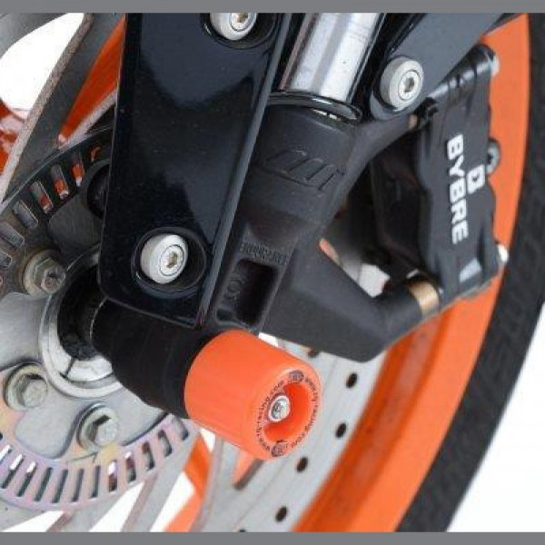 R&G Racing Gabel Protektoren Orange passend für KTM Duke 125 / 200 / 390 bis 2023