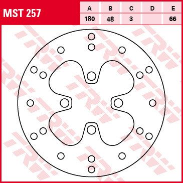 Bremsscheibe starr MST257