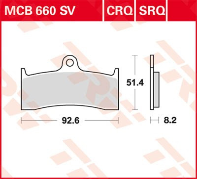 Scheibenbremsbeläge MCB660SV