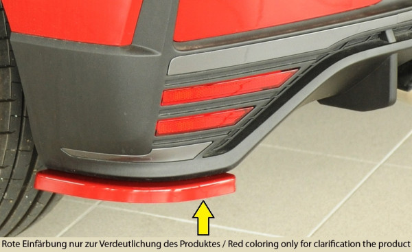 Rieger Heckschürzenansatz seitlich links matt schwarz für Hyundai i20 N-Performance (BC3) 5-tür. (S