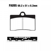 EBC-FA95 V Bremsbeläge passend für Aprilia, Ducati, KTM, Moto Guzzi EBC-FA95 V Bremsbeläge passend für Aprilia, Ducati, KTM, Moto Guzzi