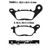 EBC FA464 Bremsbeläge passend für Yamaha YBR 125 EBC FA464 Bremsbeläge passend für Yamaha YBR 125