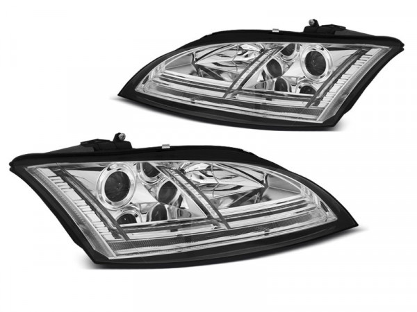 Scheinwerfer LED chrom dynamische Blinker passend für Audi Tt 06-10 8j