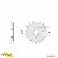 Ritzel gummiert 17 Zähne Teilung 530 passend für Kawasaki Ritzel gummiert 17 Zähne Teilung 530 passend für Kawasaki