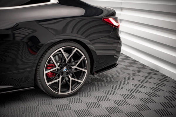 Heck Ansatz Flaps Diffusor V.1 Für BMW 4er M-Paket G22 / G23 / G22 Facelift / G23 Facelift Schwarz H