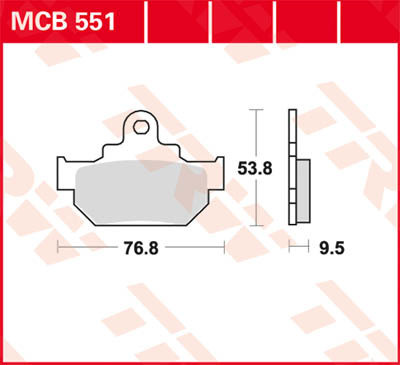 Scheibenbremsbeläge MCB551