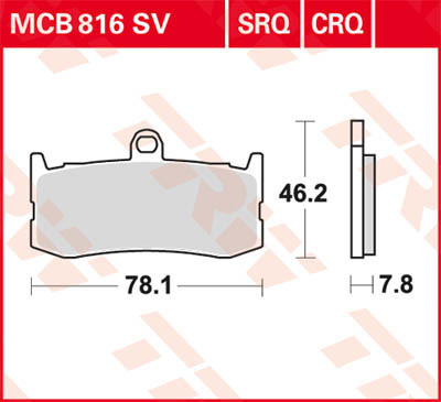 Scheibenbremsbeläge MCB816SRQ