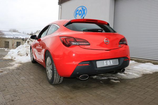 Opel Astra J GTC Endschalldämpfer quer Ausgang rechts/links - 160x90 Typ 38 rechts/links