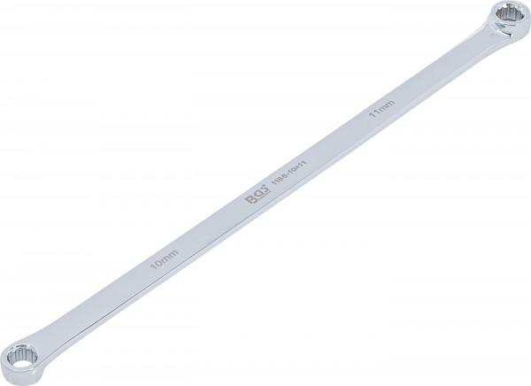 BGS Doppel-Ringschlüssel 10x11 mm extra lang