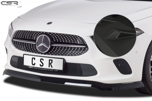 Cup-Spoilerlippe mit ABE für Mercedes A-Klasse W177 CSL312-M Carbon Look Matt