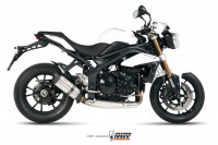 MIVV Suono Edelstahl Endschalldämpfer passend für Triumph Speed Triple 1050 11-15 MIVV Suono Edelstahl Endschalldämpfer passend für Triumph Speed Triple 1050 11-15