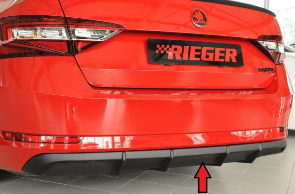 Rieger Heckeinsatz passend für Skoda Superb III (3T/3V) Combi 11.18-07.19 ohne Aussparung für Endroh
