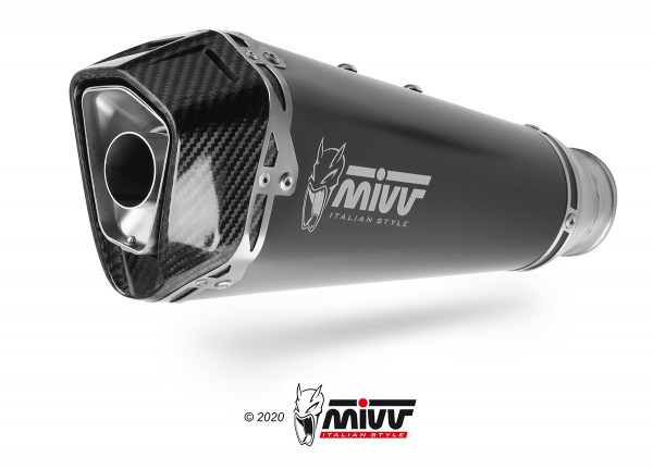 MIVV DELTA RACE Edelstahl Schwarz passend für Yamaha XSR 900 22-25