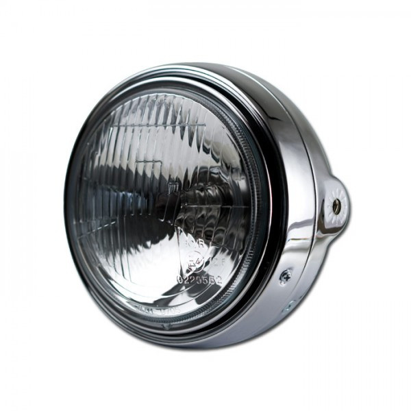 Scheinwerfer Bullet 5-3/4" H4 chrom E-geprüft