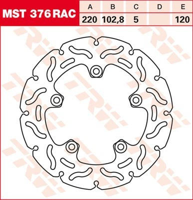 Bremsscheibe starr MST376RAC