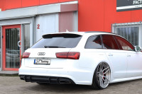 Gefräster Heckansatz aus ABS passend für Audi A6 C7 4G S-Line Gefräster Heckansatz aus ABS passend für Audi A6 C7 4G S-Line