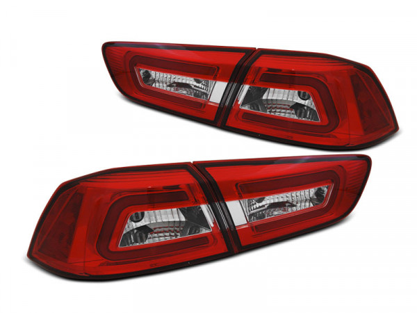 LED Rückleuchten rot weiß passend für Mitsubishi Lancer 8 Limousine 08-11