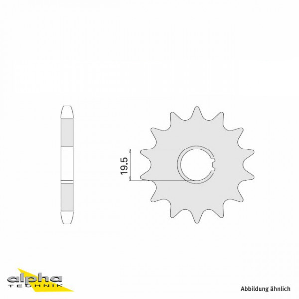 Ritzel 16 Zähne Teilung 525