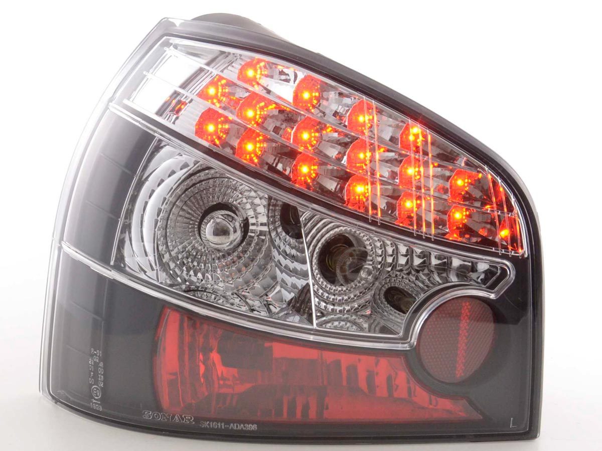 LED Rückleuchten Set Audi A3 Typ 8L 96-02 schwarz, Rückleuchten, Fahrzeugbeleuchtung, Auto Tuning