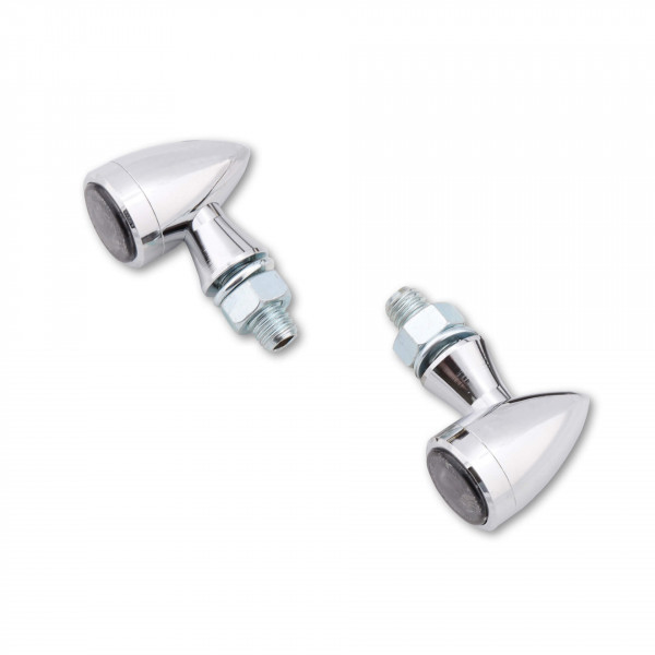 SHIN YO Sixteen Bullet LED Blinker Schwarz/Transparent E-geprüft (Paar)