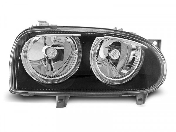 Scheinwerfer Angel Eyes schwarz passend für VW Golf 3 09.91-08.97