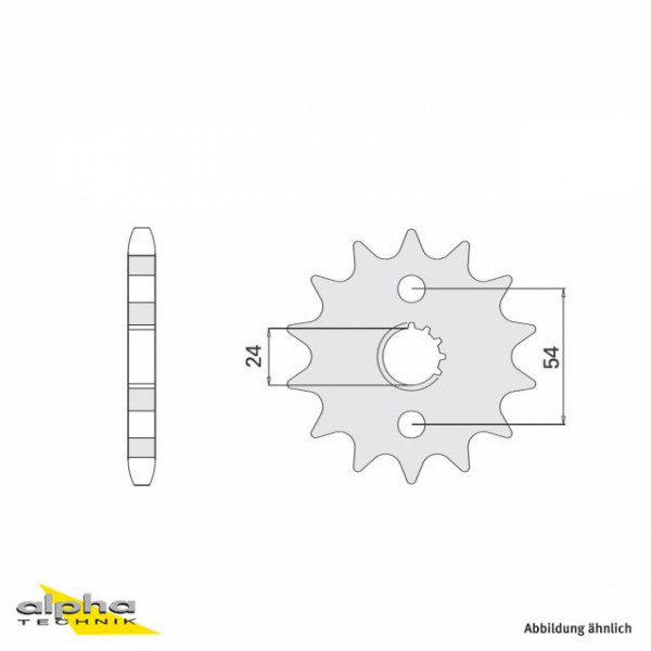 Ritzel 17 Zähne Teilung 530