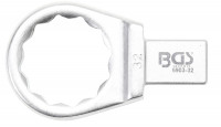 BGS Einsteck-Ringschlüssel 32 mm mit 14x18 mm Aufnahme BGS Einsteck-Ringschlüssel 32 mm mit 14x18 mm Aufnahme