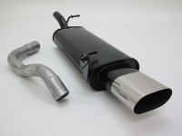 Novus Sportauspuff 135x75mm scharfkantig passend für Audi A3 / Seat Leon / VW Golf 4 / VW New Beetle Novus Sportauspuff 135x75mm scharfkantig passend für Audi A3 / Seat Leon / VW Golf 4 / VW New Beetle