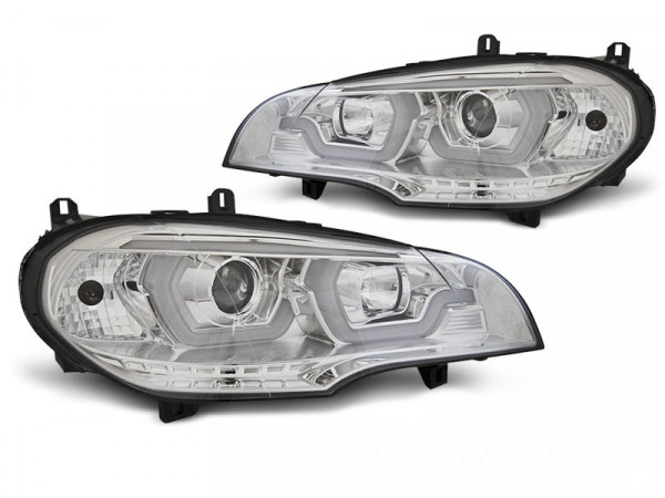 Scheinwerfer Röhrenlicht DRL chrom passend für BMW X5 E70 07-13