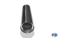 FOX Anschweißendrohr Typ 11 Ø76mm Edelstahl mit Absorber FOX Anschweißendrohr Typ 11 Ø76mm Edelstahl mit Absorber