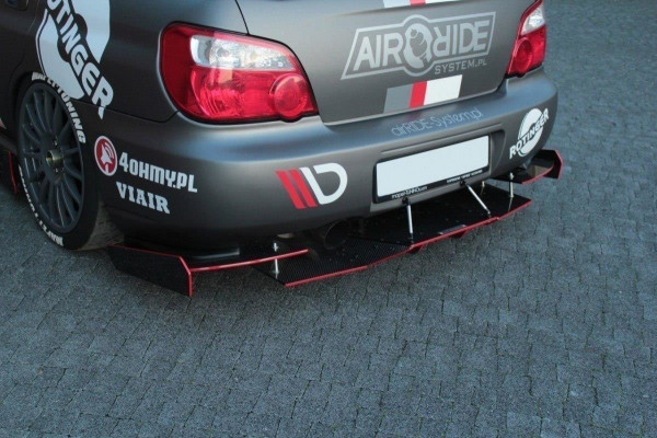 Diffusor Heck Ansatz Für Heckschürze Für Subaru Impreza WRX STI (BLOBEYE)