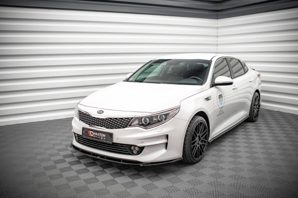 Front Ansatz V.2 Für Kia Optima Mk4 Schwarz Hochglanz