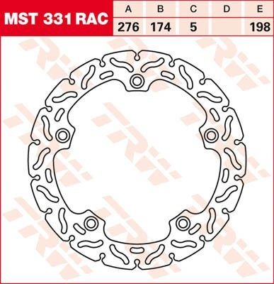 Bremsscheibe starr MST331RAC