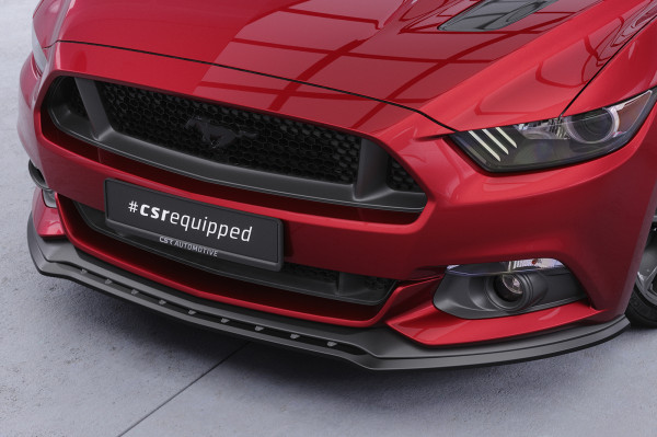 Cup-Spoilerlippe mit ABE für Ford Mustang VI CSL448 Schwarz Strukturiert