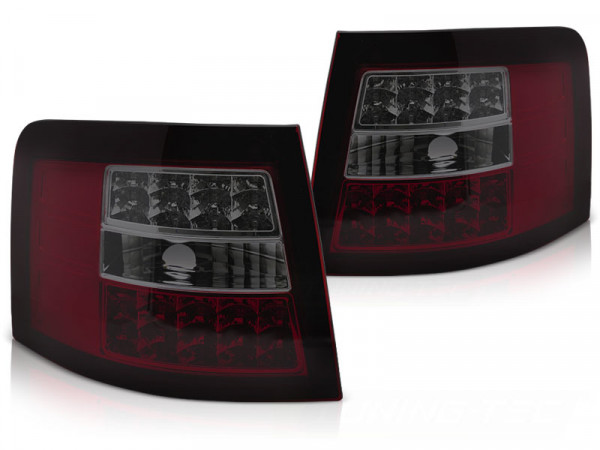 LED Rückleuchten rot getönt passend für Audi A6 05.97-05.04 Avant