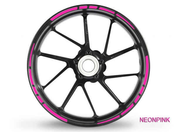 Felgenrandaufkleber GP Race 2 Neonfarben neonpink