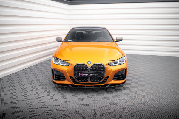 Front Ansatz V.4 Für BMW 4er M-Paket / M440i G22 / G23 / G22 Facelift / G23 Facelift Schwarz Hochgla